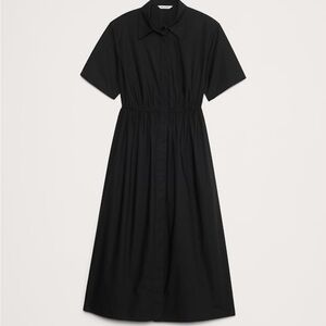 NWT Banana Republic Black Midi Dress